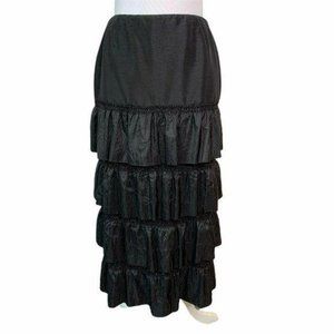 Dominique De Sentino Tiered Ruffled Sequins Skirt